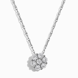 Pave Diamond Bloom Necklace