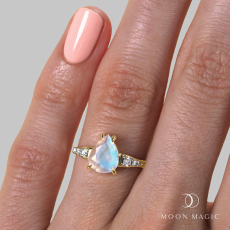 Moonstone Diamond Ring - I Promise