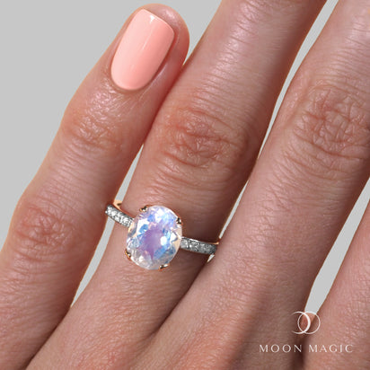 Moonstone Diamond Ring - Harlow