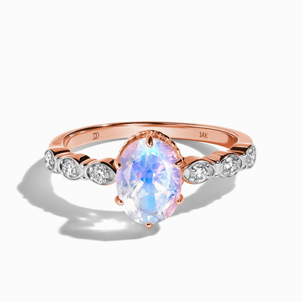 Moonstone Diamond Ring - Mirth