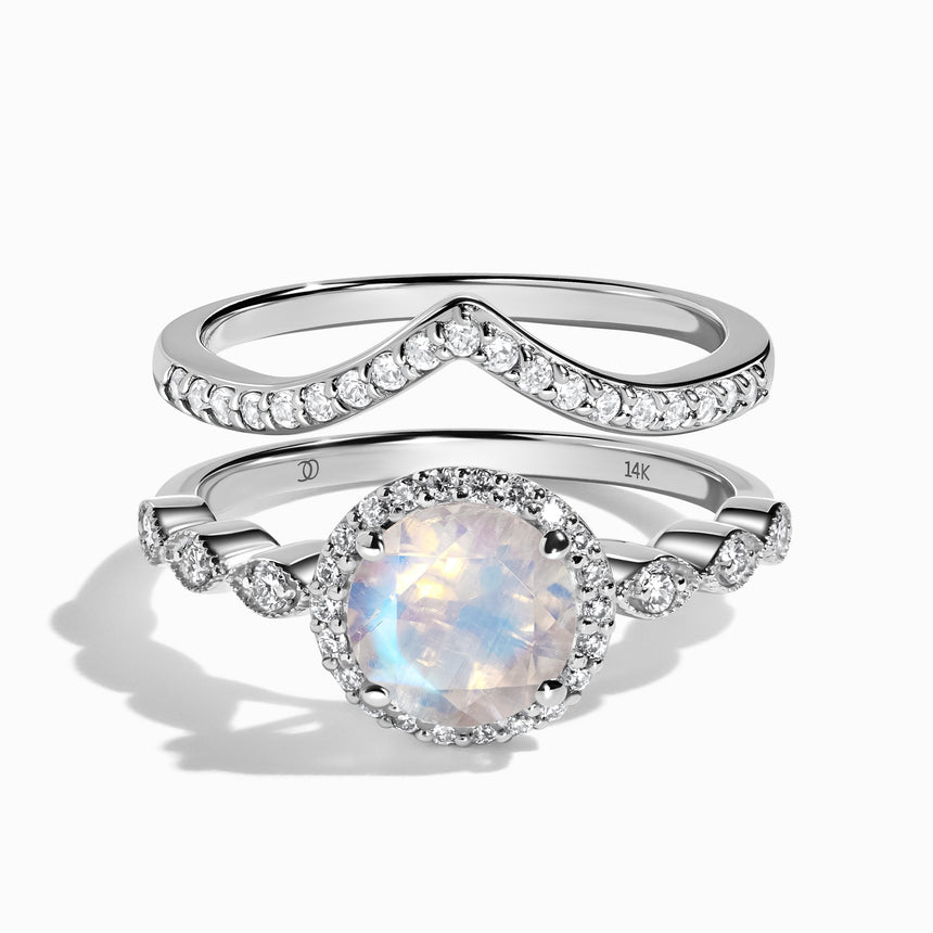 Moonstone Engagement Rings by Moon Magic | Worldwide Delivery