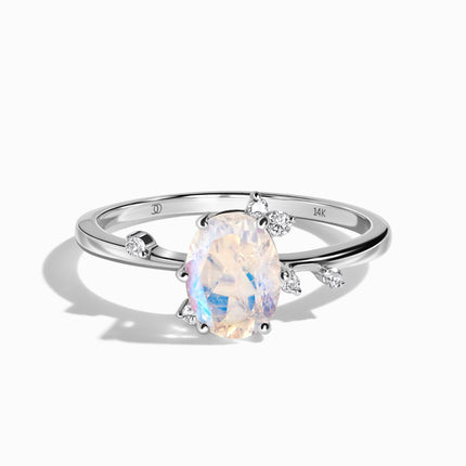 Moonstone Lab Diamond Ring - Muse