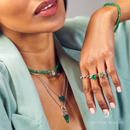 Green Onyx Necklace - Free Spirit