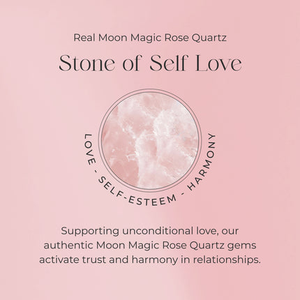 Raw Crystal Necklace - Rose Quartz 'Self-Love'